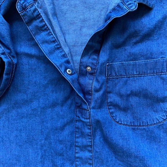 πHPπ Fan Denim Cap Sleeve Dress - Picture 5 of 7